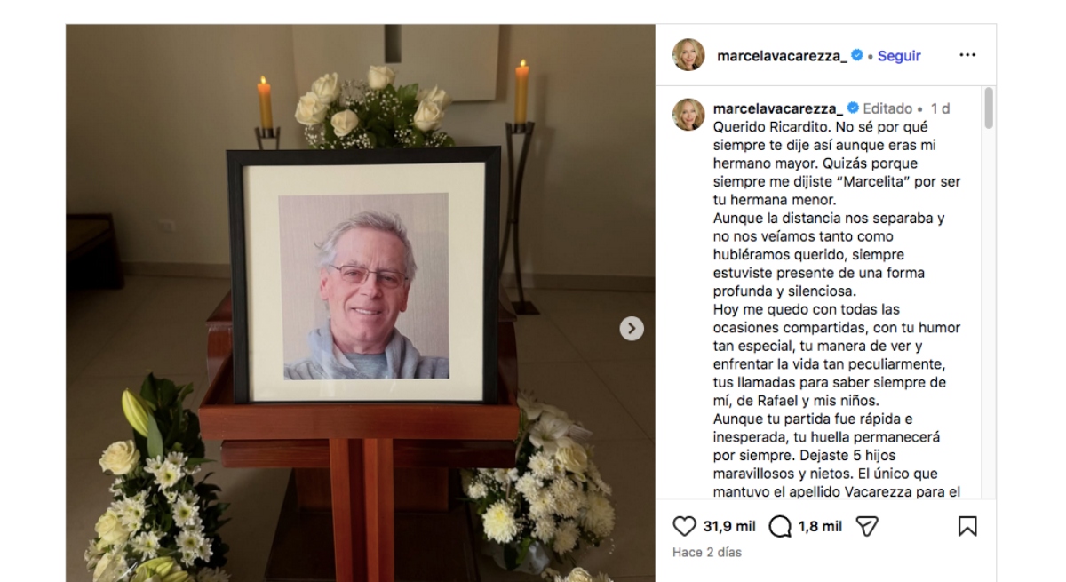 Rafael Araneda de luto junto a su esposa