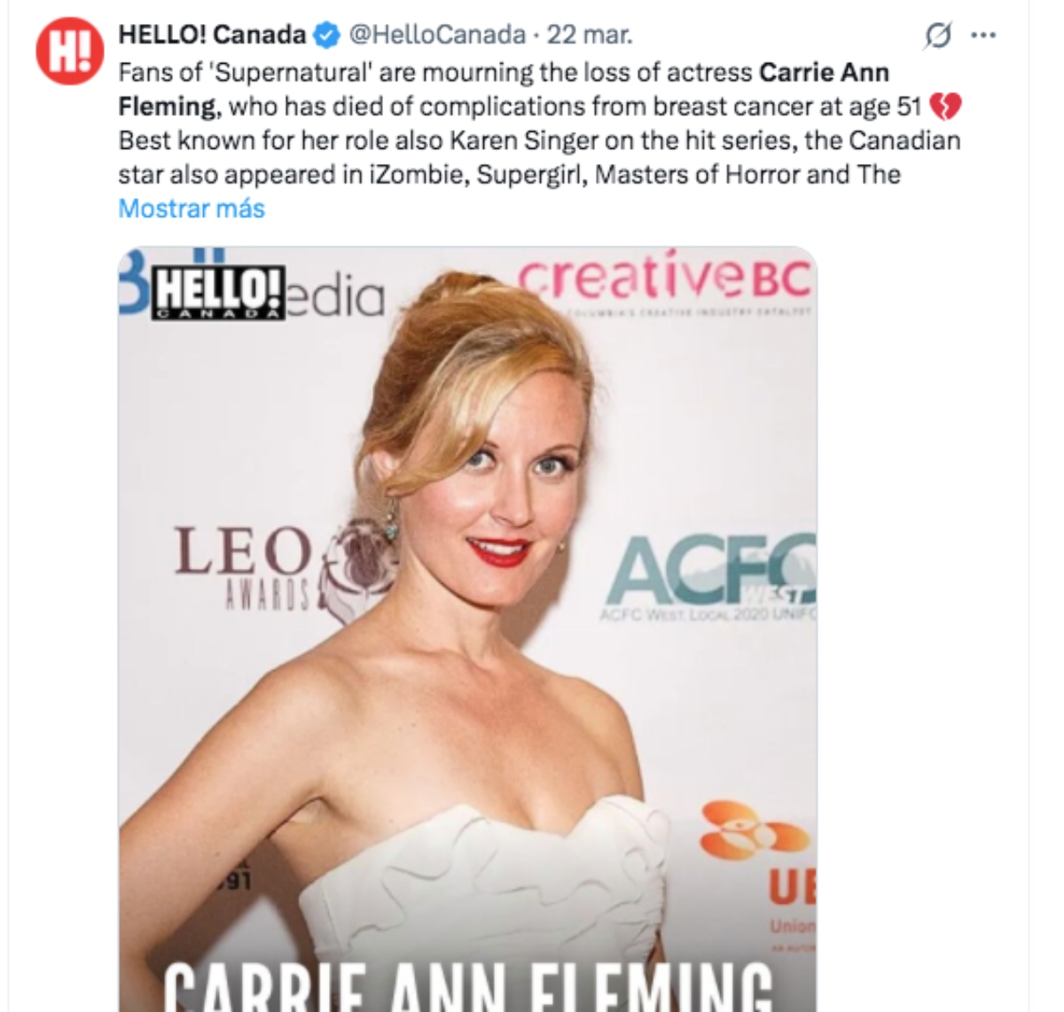 Carrie Ann Fleming death