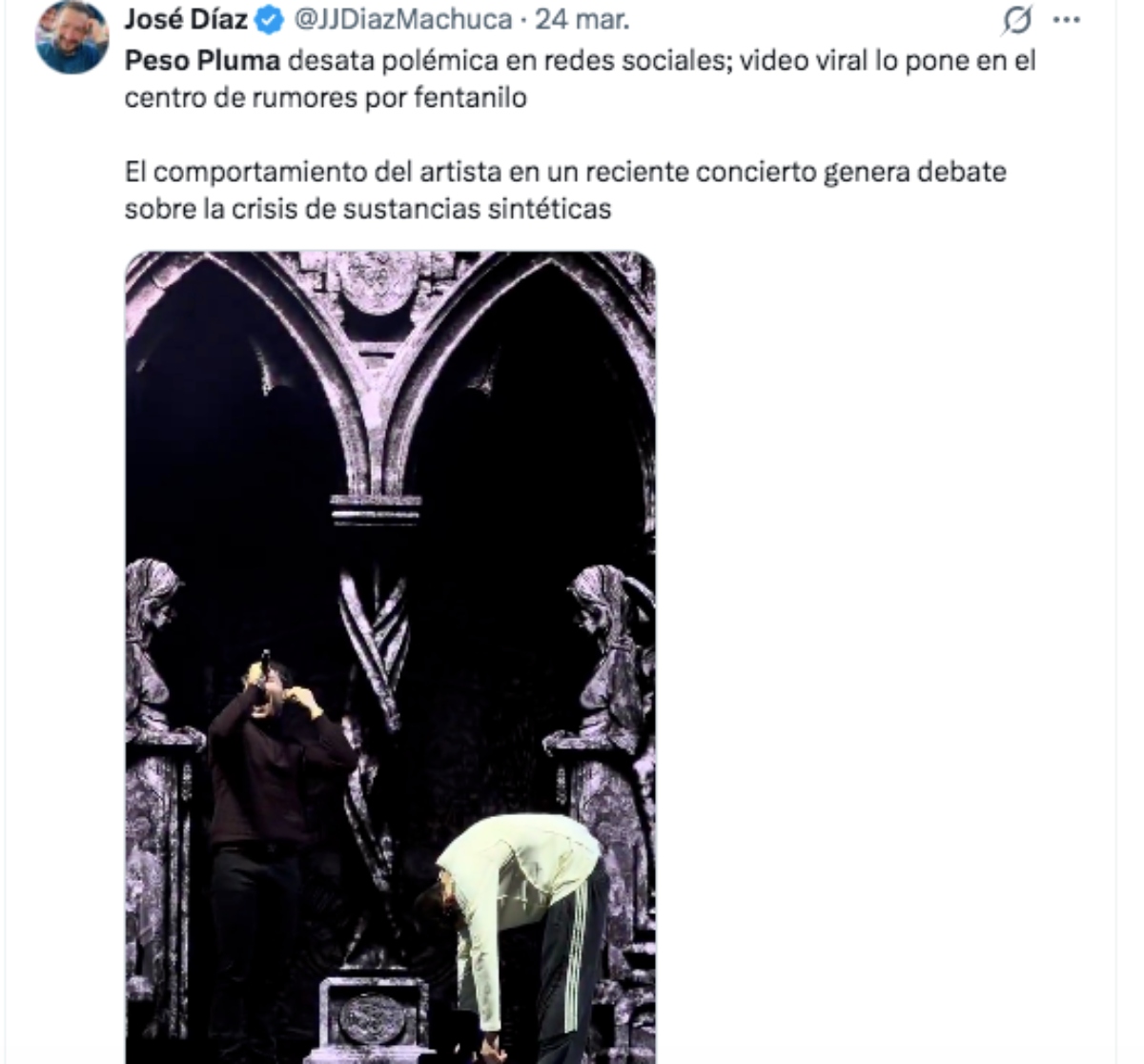 Peso Pluma preocupa estado de salud