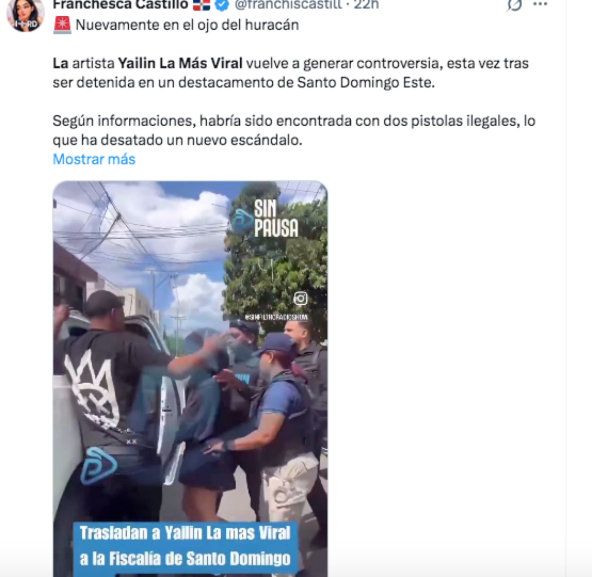 Yailin La Más Viral Arrested