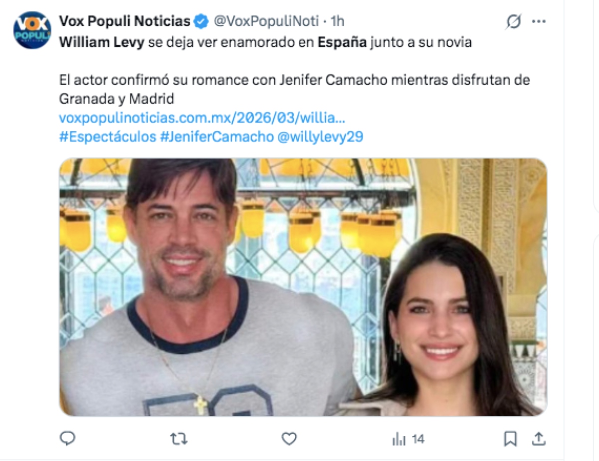William Levy y su novia Jenifer Camacho