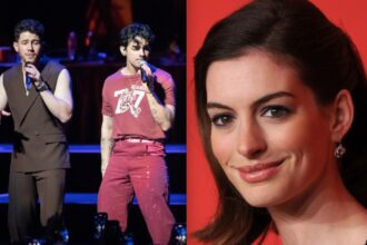 Anne Hathaway, Dwayne Johnson and Jonas Brothers