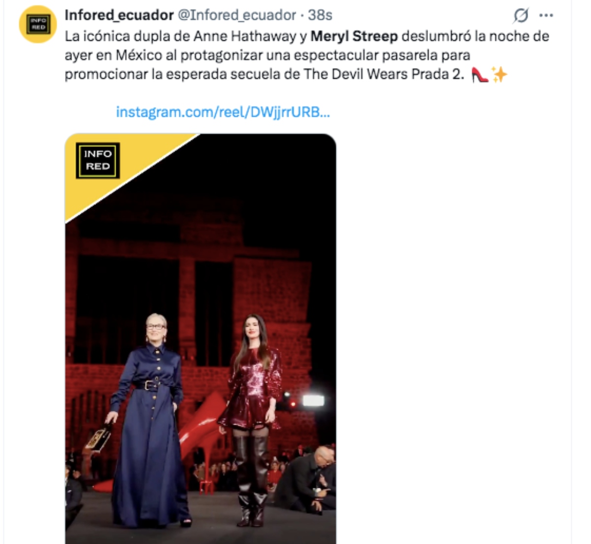 Meryl Streep and Anne Hathaway triumph in Mexico