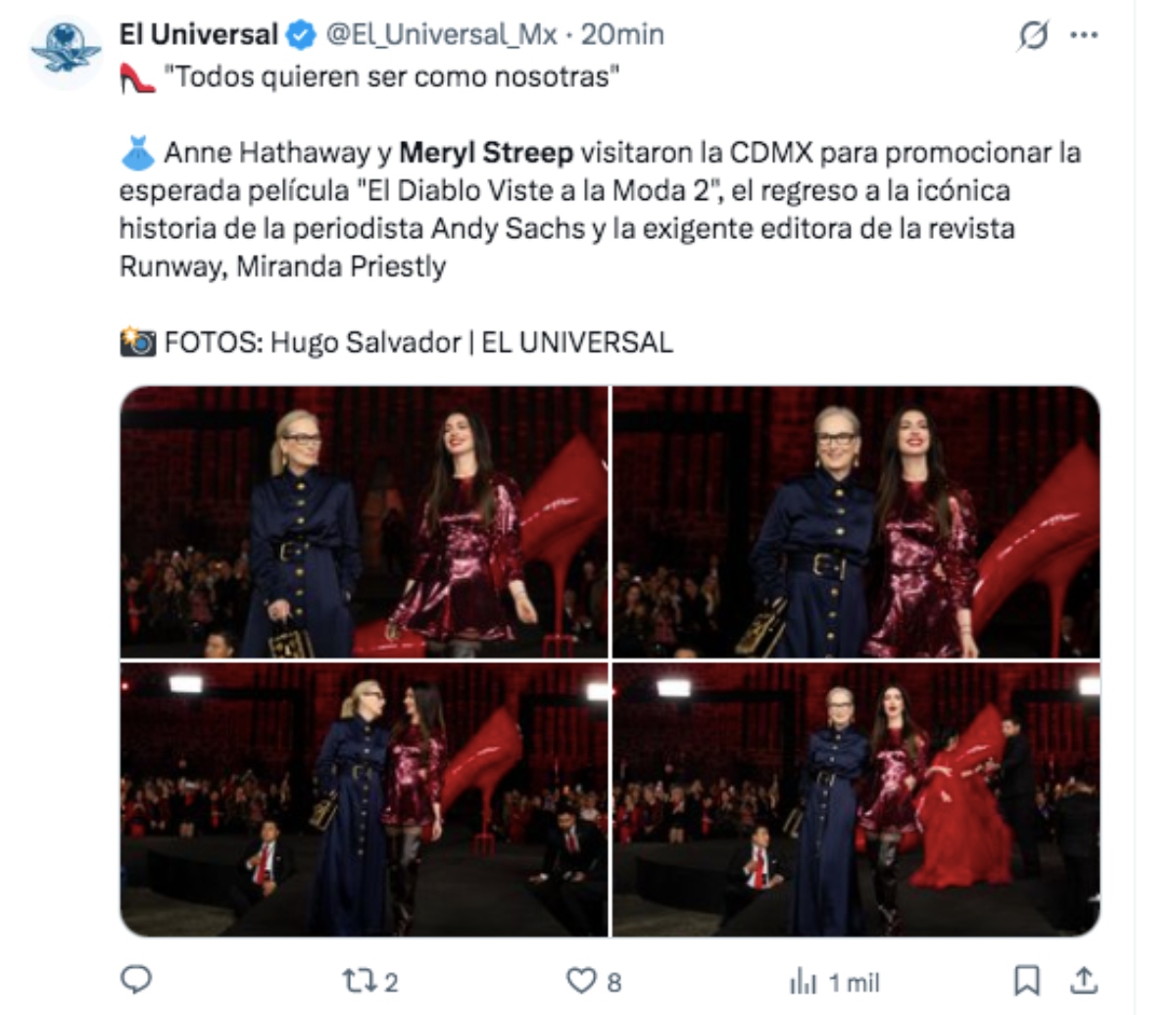 Meryl Streep and Anne Hathaway triumph in Mexico