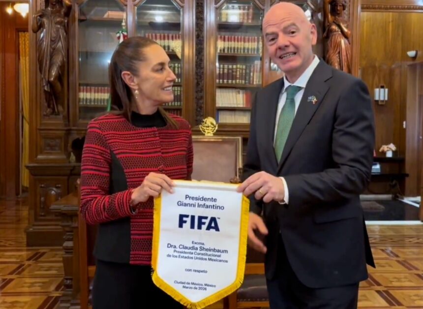 Sheinbaum Infantino inauguración Mundial, Sheinbaum, Infantino, inauguración Mundial, Mundial 2026, QuéOnnda