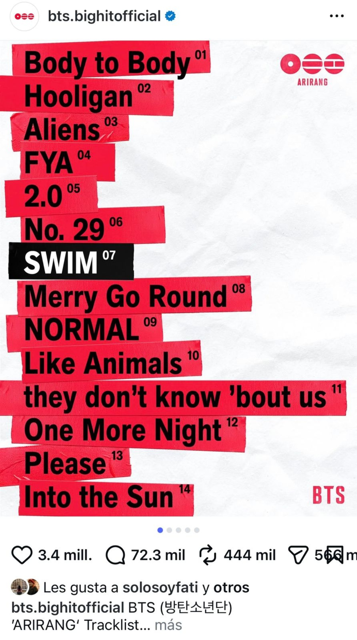 BTS releases new album 'Arirang