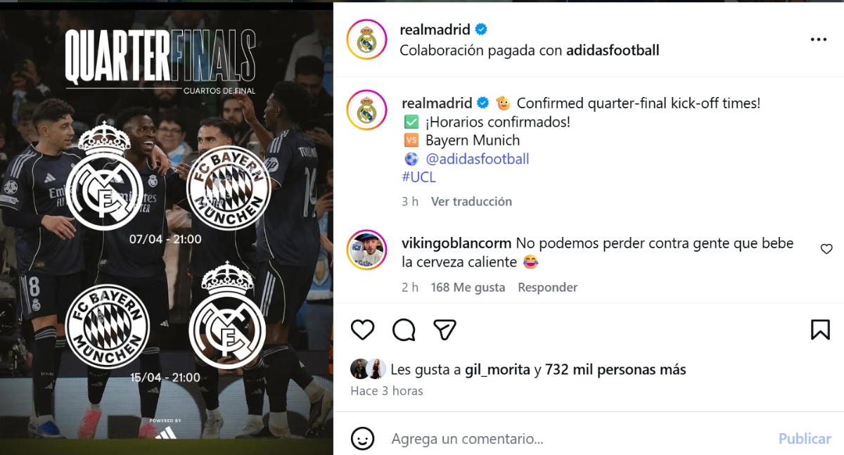 Champions League quarterfinals