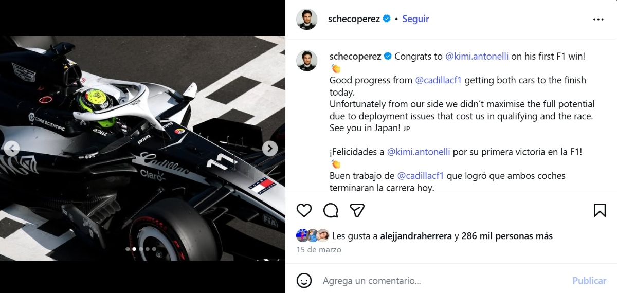 Checo Pérez 2026