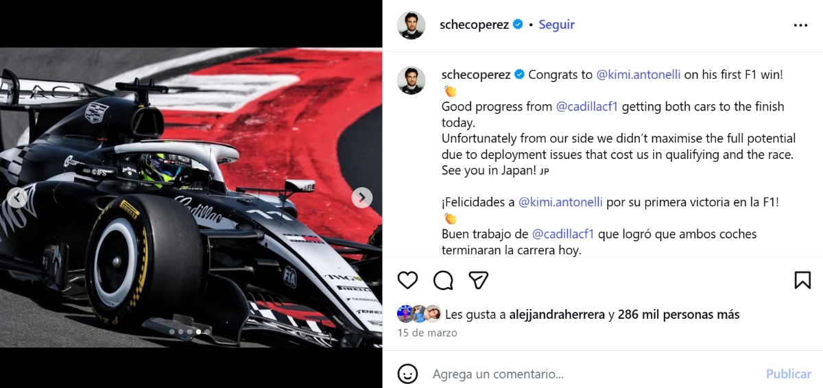 Checo Pérez 2026