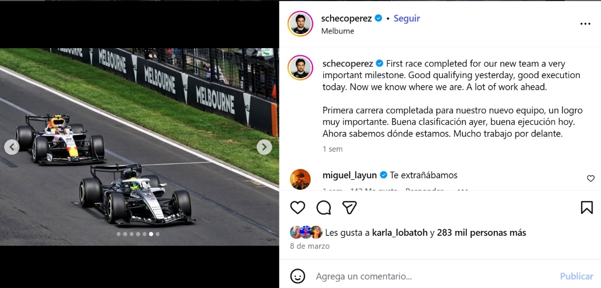 Checo Pérez Cadillac F1