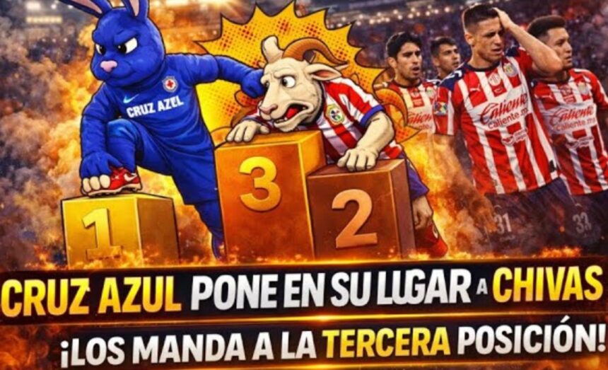 Cruz Azul humiliates Chivas, Cruz Azul, Chivas, Los Jefes, QuéOnnda