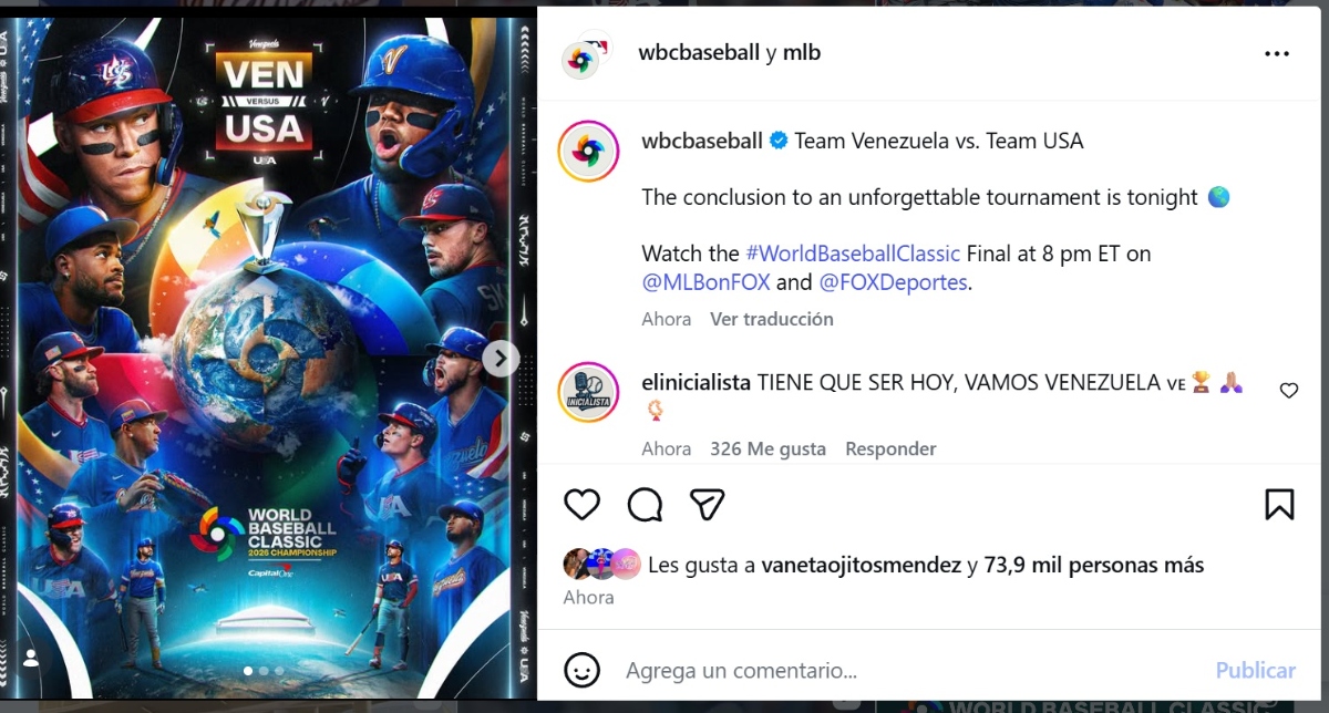 Clásico Mundial Béisbol final
