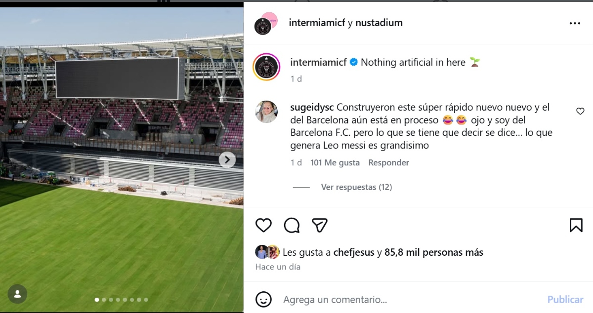 Messi Inter Miami tribuna