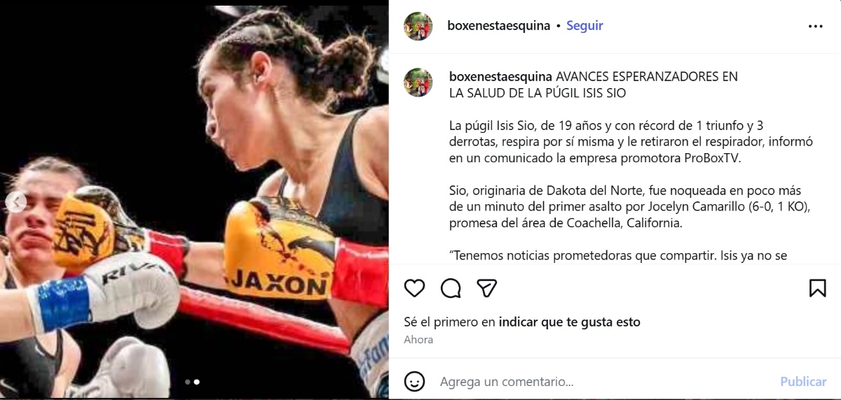 Isis Sio boxeadora