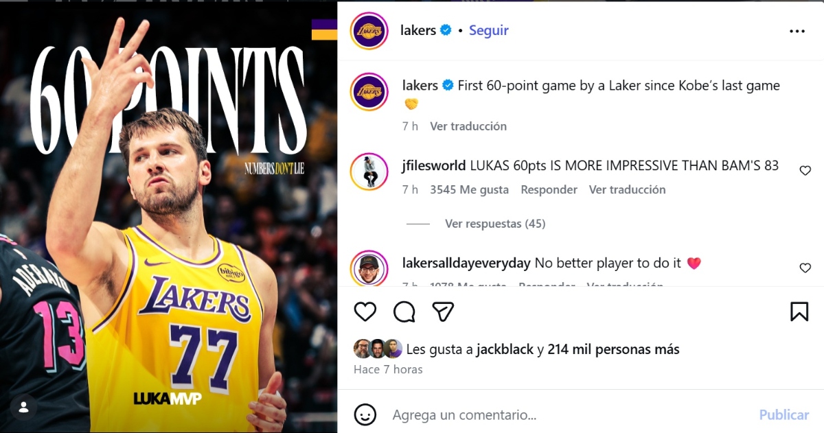 Luka Doncic 60 puntos