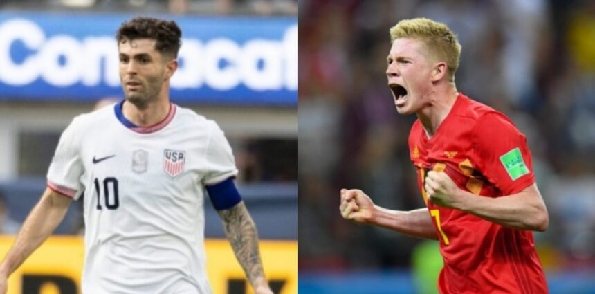 Estados Unidos Bélgica, Pulisic, De Bruyne