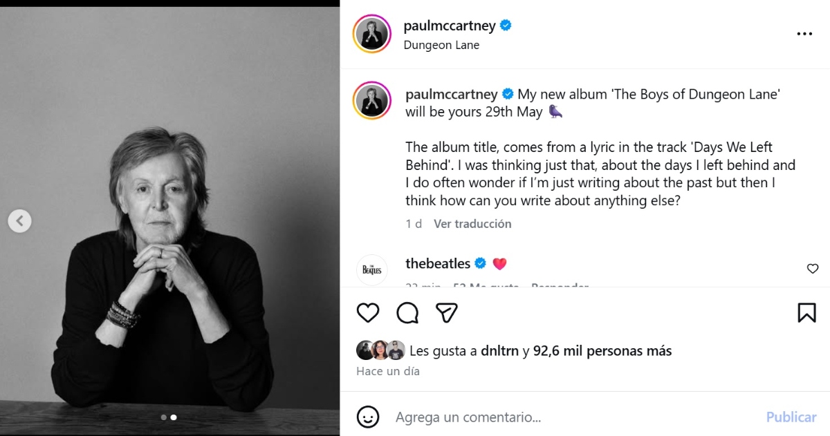 Paul McCartney nuevo disco