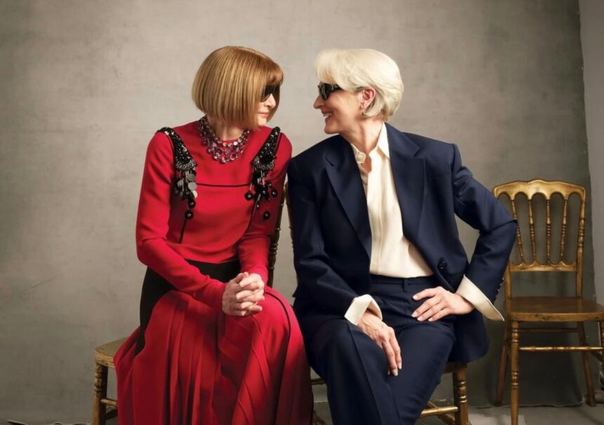 Meryl Streep y Anna Wintour en la portada de la revista 'VOGUE'