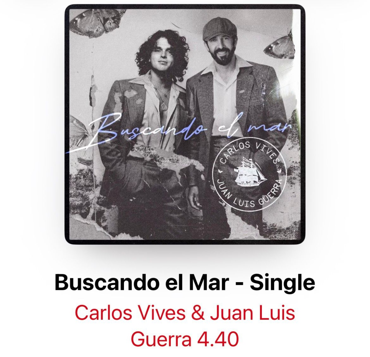 Carlos Vives y Juan Luis Guerra lanzan 'Buscando el mar'