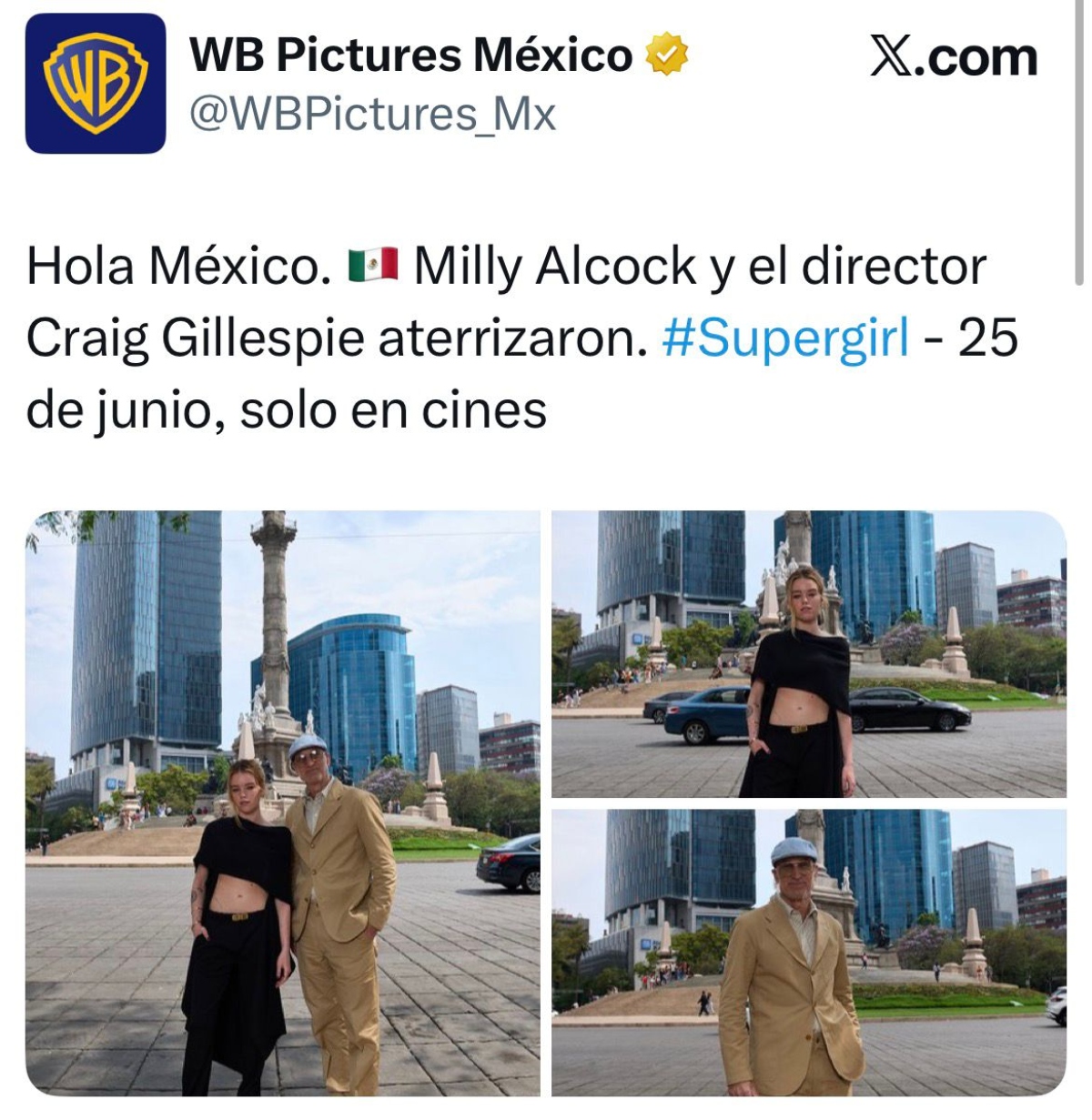 'Supergirl' es presentada en México con su protagonista Milly Alcock