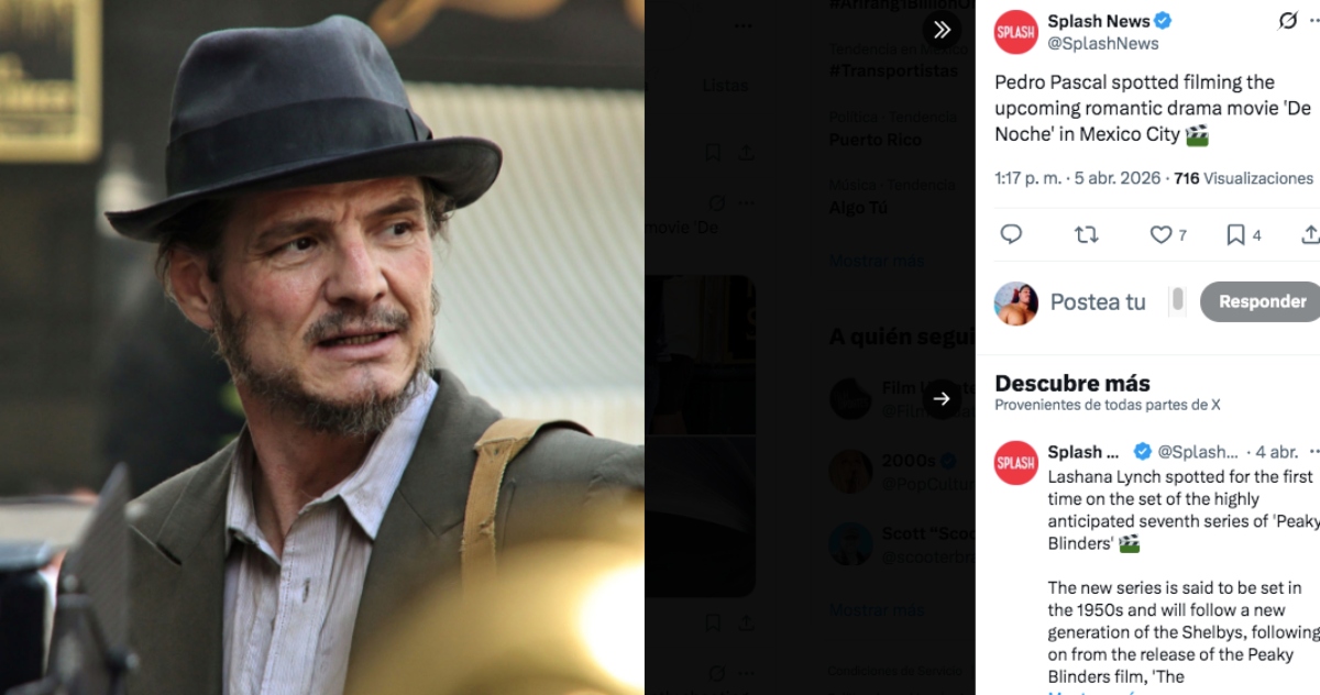 Pedro Pascal filma película en México