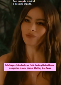 Sofía Vergara ayuda a J Balvin a anunciar su nuevo álbum