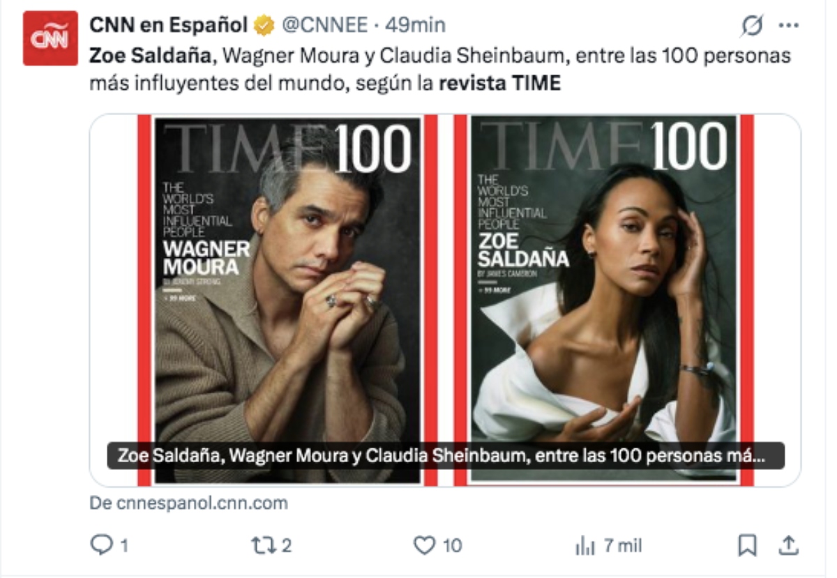 Zoe Saldaña personas influyentes revista Time