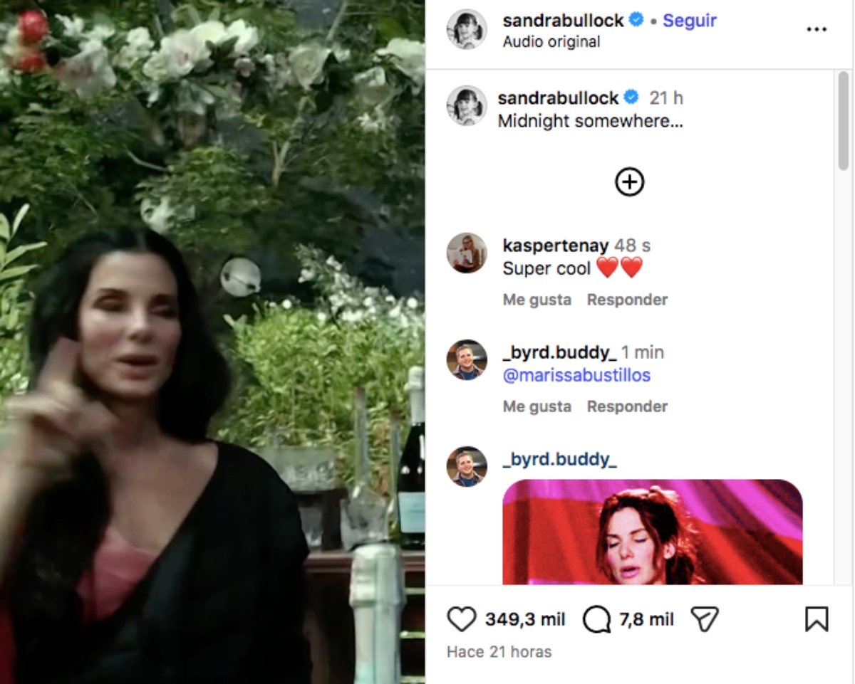 Sandra Bullock opens Instagram account