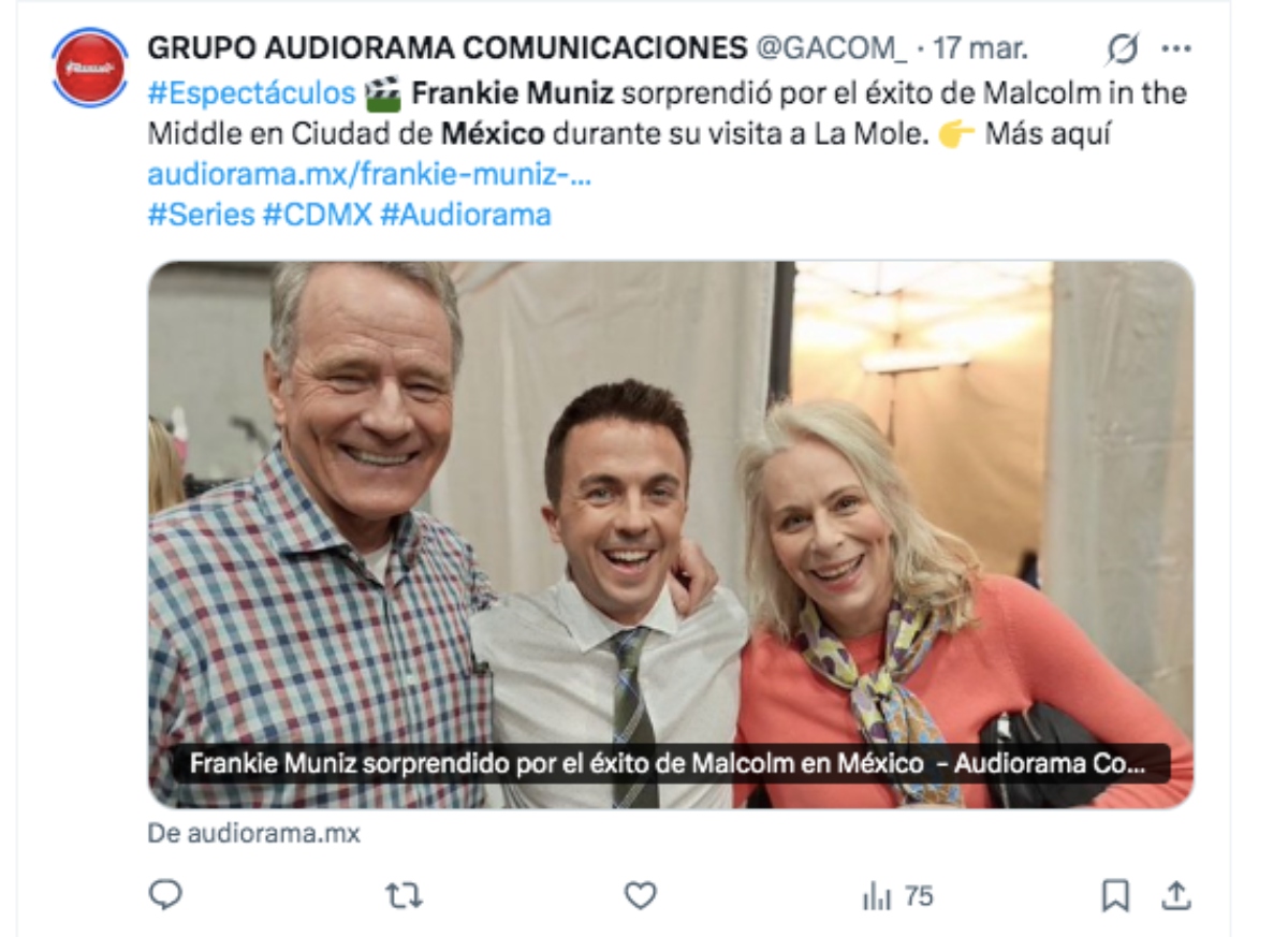 Frankie Muniz amazed by success of 'Malcom in the Middle' in Mexico