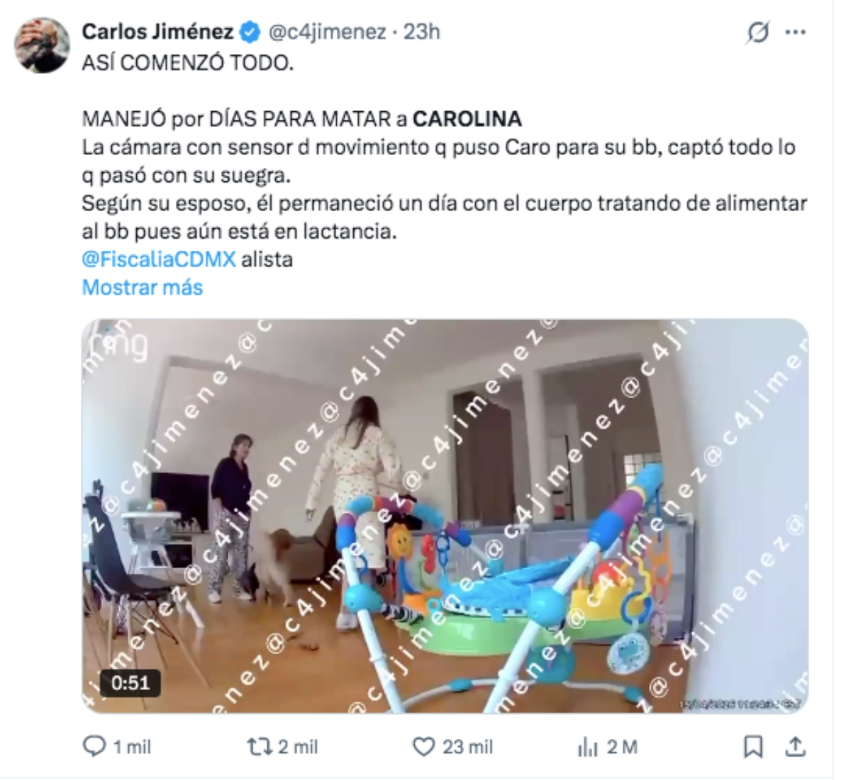 Feminicide in the case of former beauty queen Carolina Flores