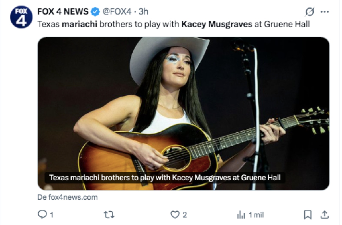 Kacey Musgraves to sing with Mexican mariachis in ICE detention