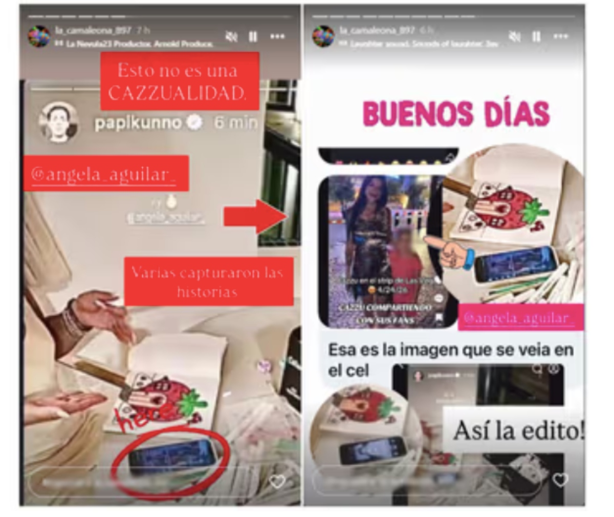 Ángela Aguilar al pendiente de la vida de Cazzu