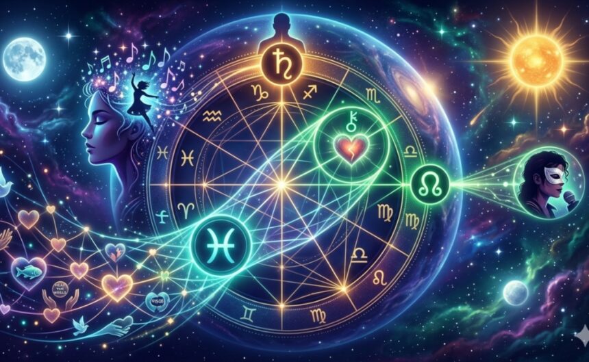 Carta natal Michael Jackson, Carta natal, Michael Jackson, Astrología Interdimensional, QuéOnnda