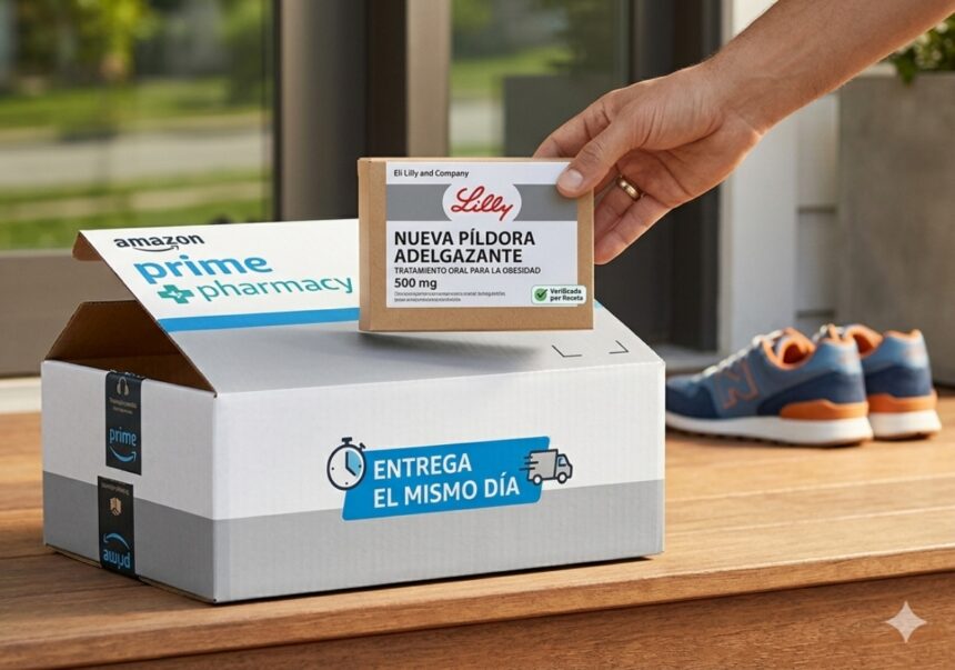 Eli Lilly by Amazon, Eli Lilly, Amazon, Amazon package, weight loss pill, QuéOnnda