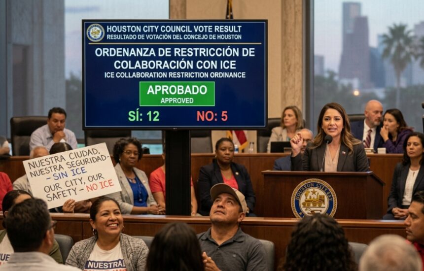 Houston restricciones policía ICE, Houston, cooperación policial ICE, ICE, QuéOnnda