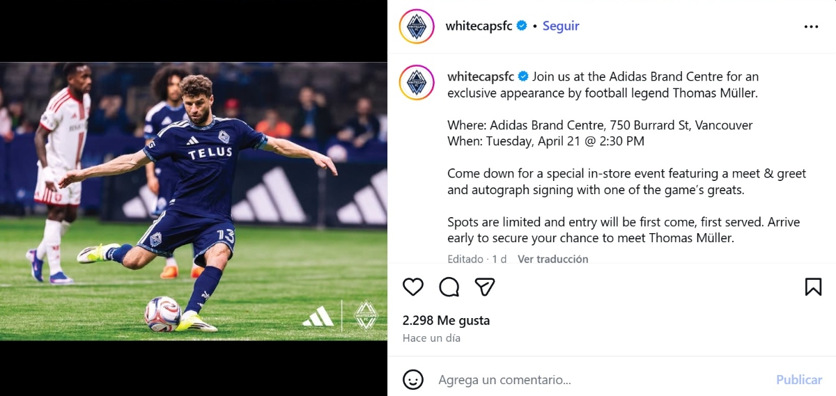 Vancouver Whitecaps MLS 2026