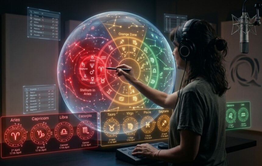 Semáforo astrológico de Abril, Semáforo astrológico, Abril 2026, Astrología Interdimensional, QuéOnnda Podcasts