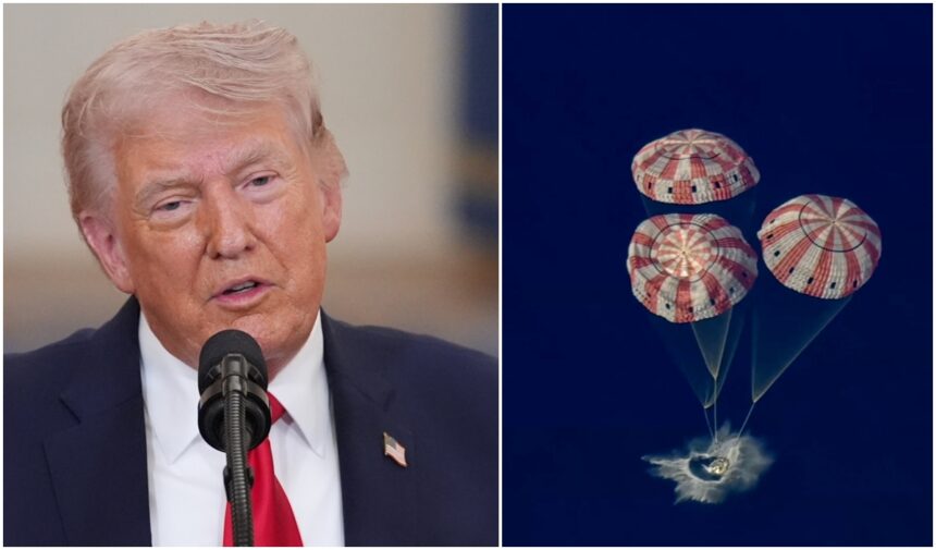 Trump congratulates Artemis II, Trump, Artemis II, NASA, QuéOnnda