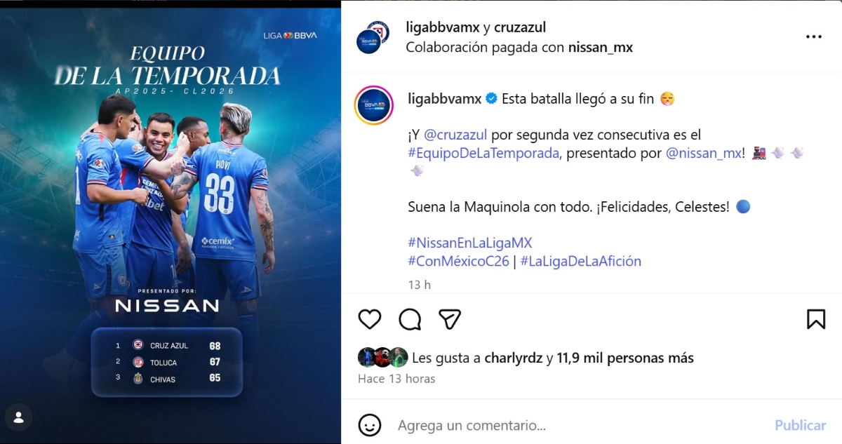 Cruz Azul millón de dólares