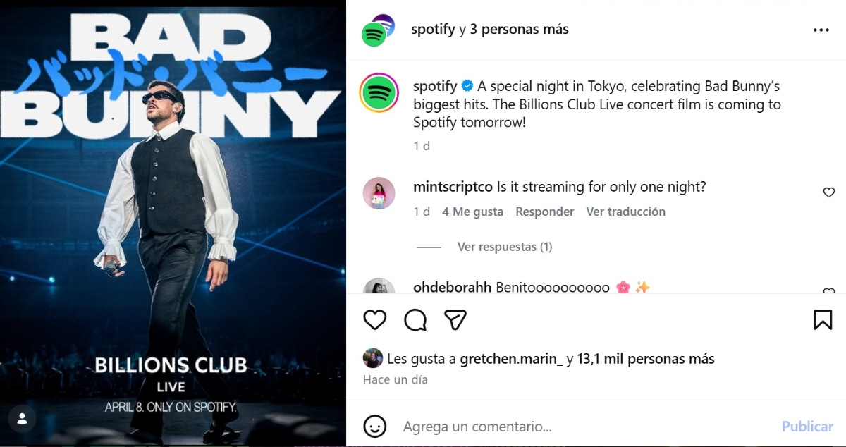 Bad Bunny Tokyo concert