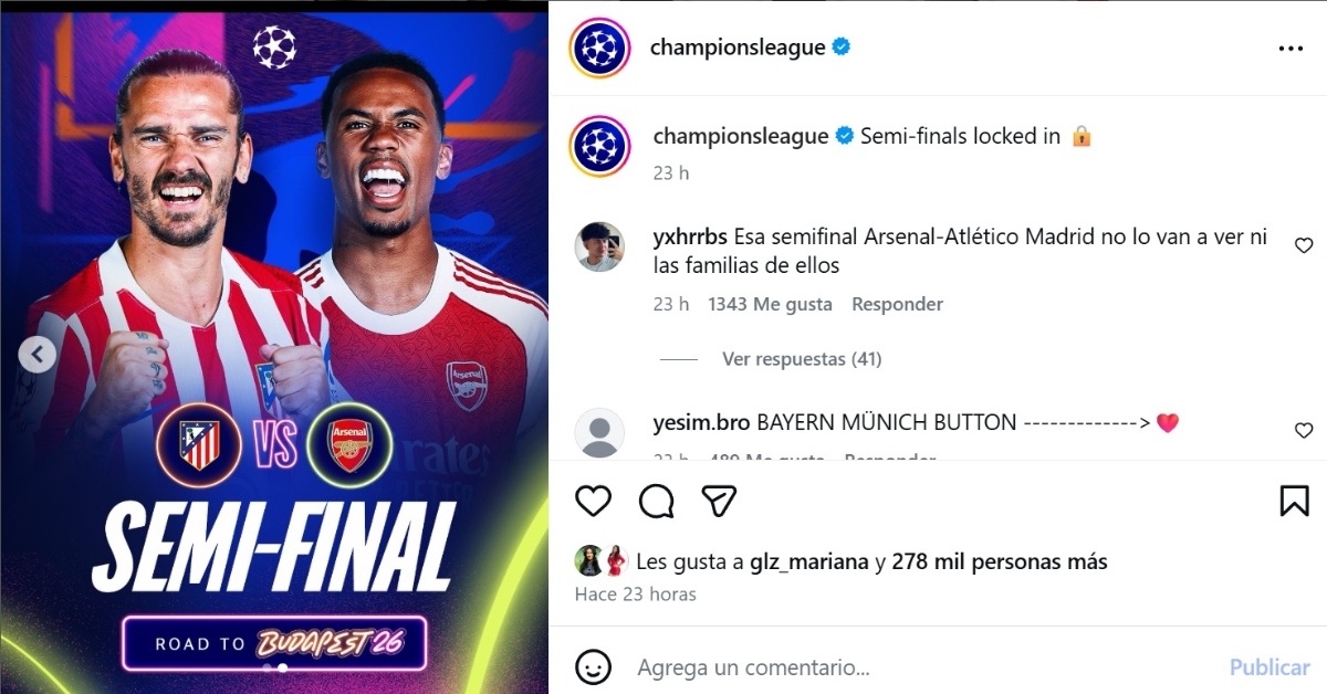 Arsenal, Atlético, PSG, Bayern