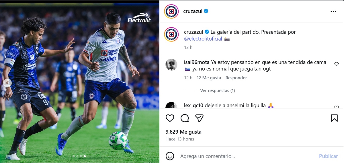 Cruz Azul alineación indebida