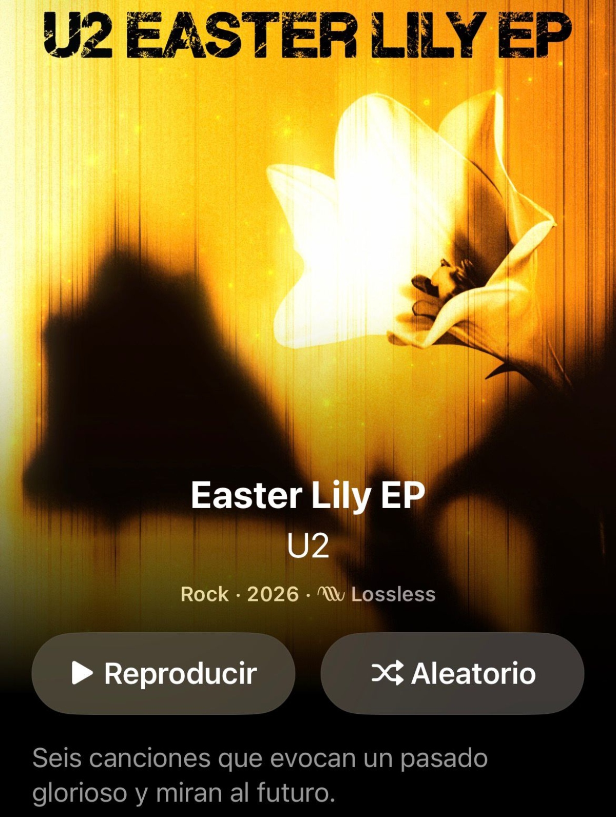 U2 Releases New 'Easter Lily' EP