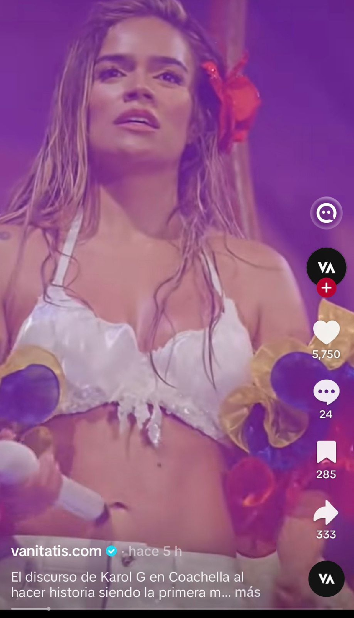 Karol G hace historia en Coachella