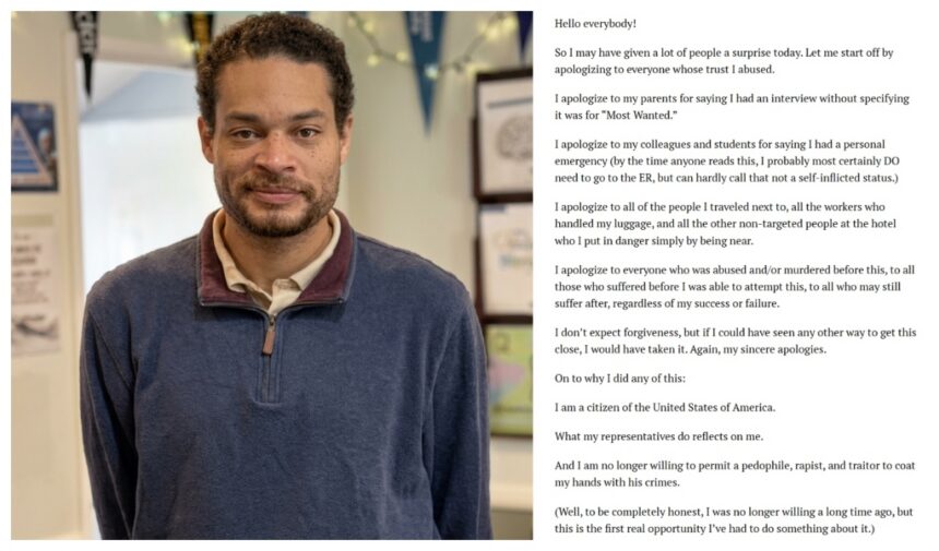 Manifiesto de Cole Allen, Manifiesto, Cole Allen, atentado cena corresponsales, QuéOnnda