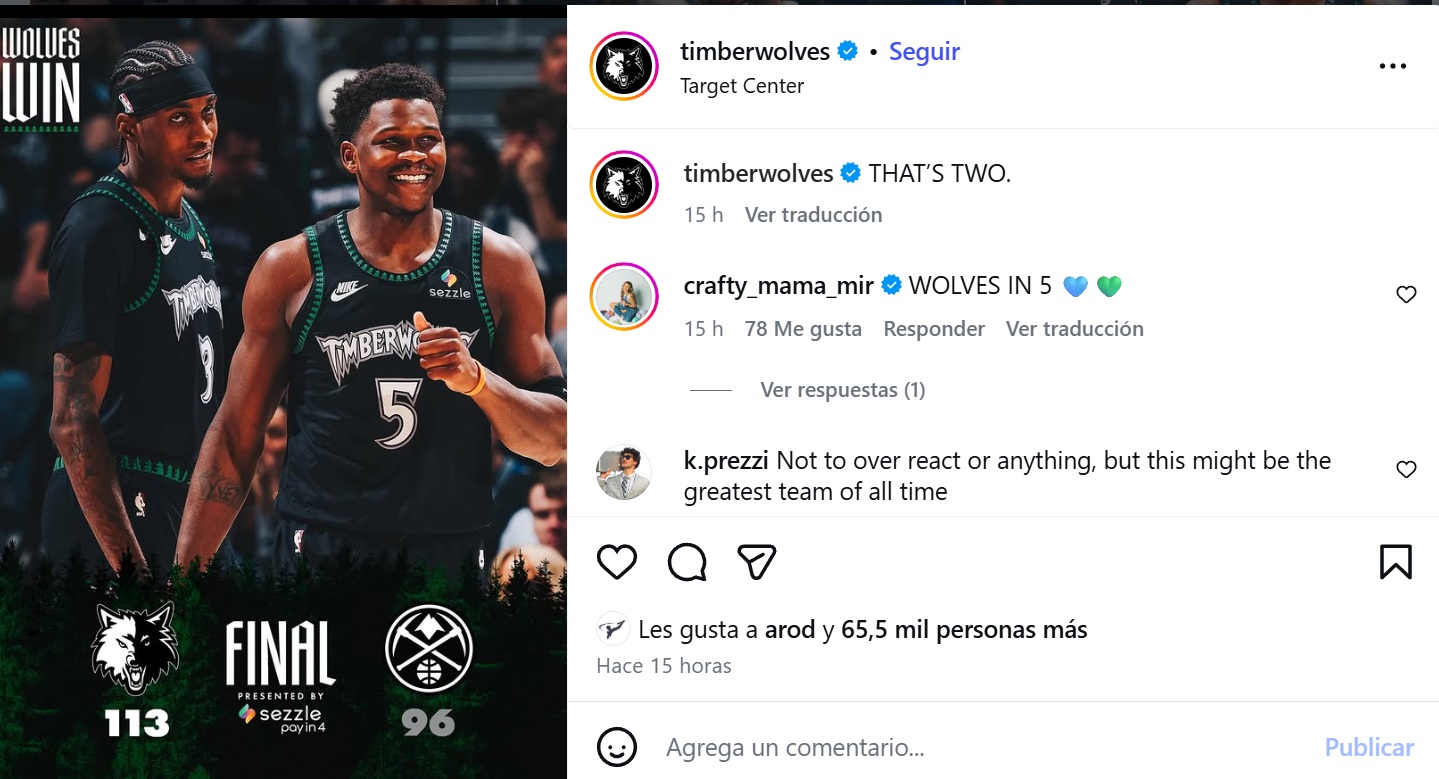 NBA playoffs 2026, Minnesota Timberwolves 