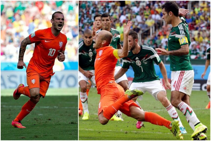 momentos dolorosos México mundiales, No era penal, Brasil 2014, México Vs Holanda, Arjen Robben
