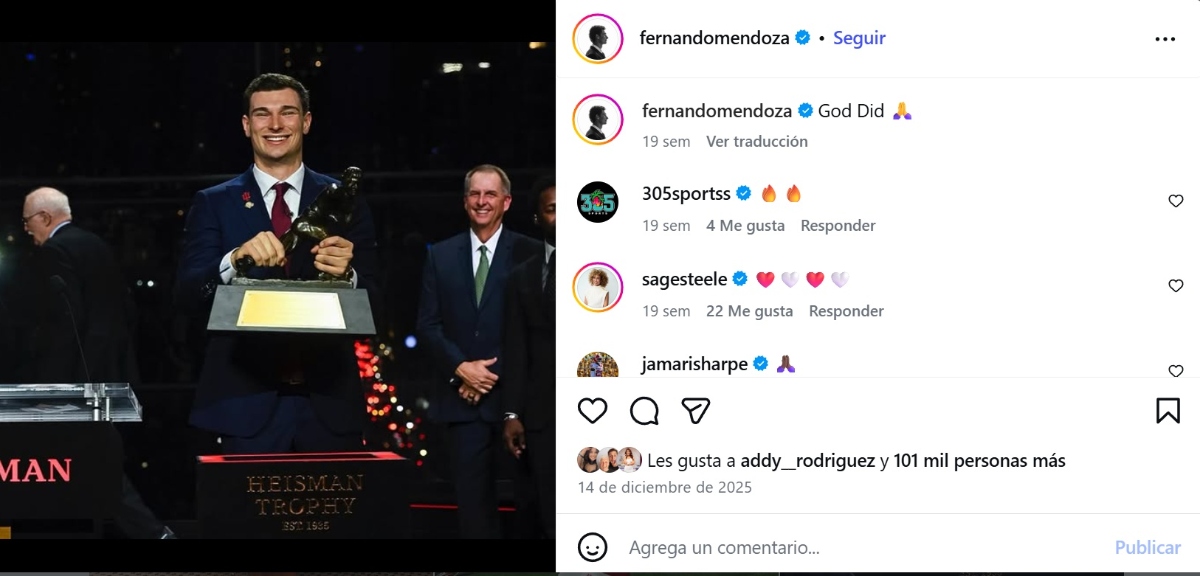 NFL Draft 2026, Fernando Mendoza