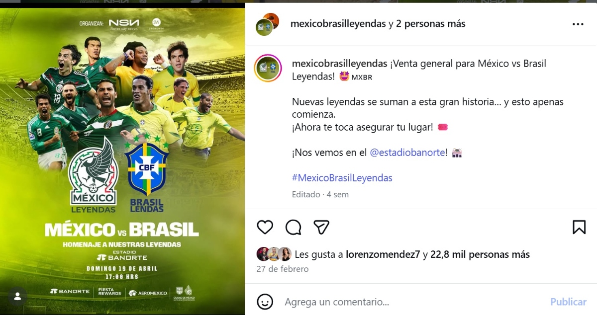 México Brasil leyendas
