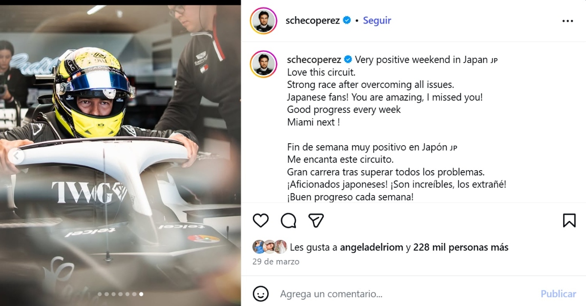 Checo Pérez Cadillac